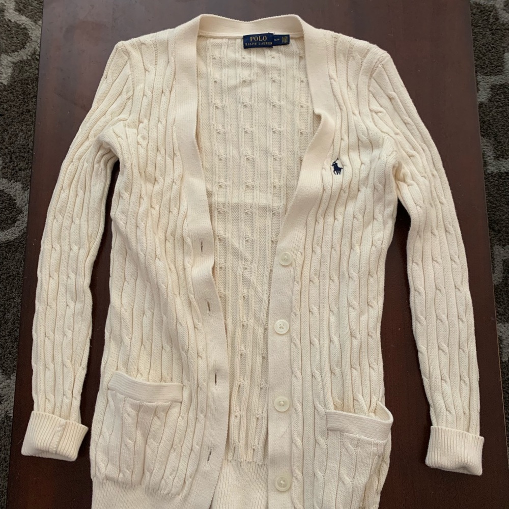 Polo Cardigan - Cream